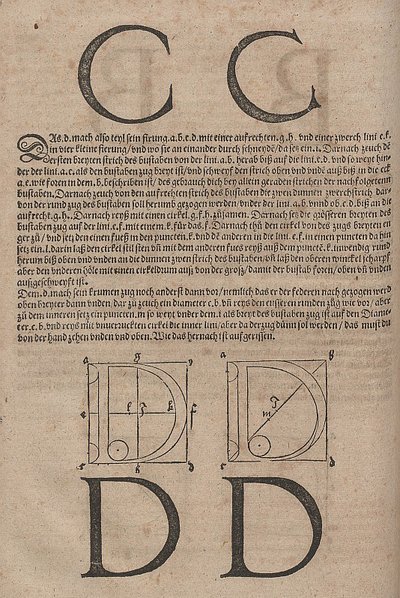 Konstruktion von Buchstaben von Albrecht Dürer